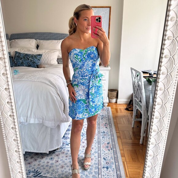 NWT Lilly Pulitzer Kylo Strapless Skirted Romper — Size 10 - Picture 1 of 1